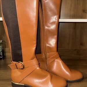 Elegant Tan Over the Knee Boots